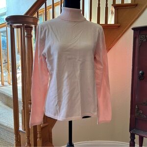 Ann Taylor Pink Turtleneck Sweater Silk Blend Size L New With Tags